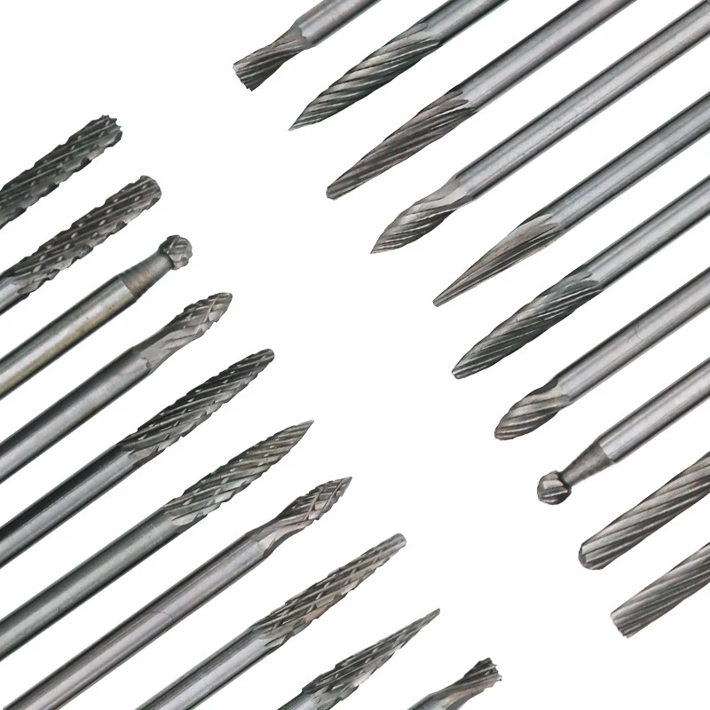 20pcs 1//8/'/' Tungsten Carbide Burr Bit Rotary Cutter Files CNC Engraving Tool Set