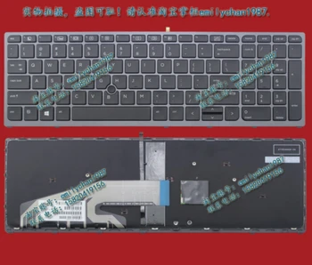 

original US keyboard Z book 15 17 G3 For HP Laptop Keyboard Gray border backlit Free Shipping
