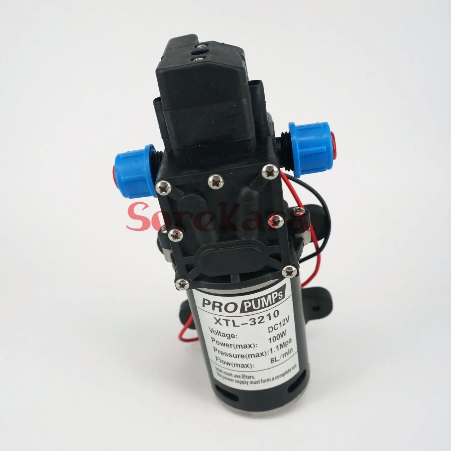 T YB DC 12V 100W Self priming Booster Diaphragm Water Pump Automatic Pressure Switch 300L/H For Car washing|automatic pressure switch|diaphragm water