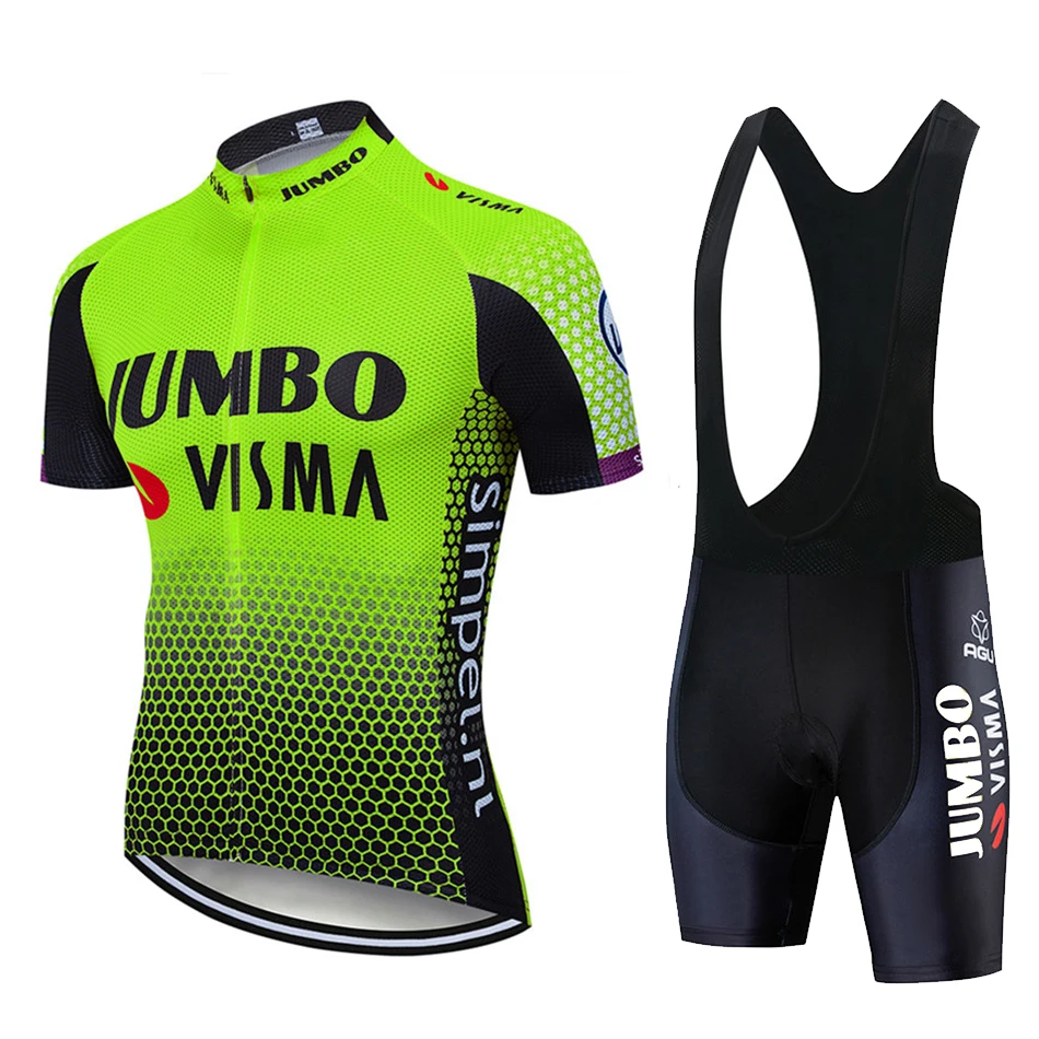 2019 Pro team Jumbo visma Велоспорт Джерси Набор велосипед для мужчин велорубашка MTB Гонки