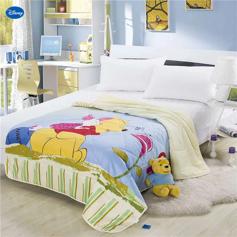Ткань Дисней, одеяло с Винни-пухом, летнее одеяло, постельные принадлежности, хлопок, покрывало для кровати, 3D принты, мультяшный декор для спальни, для детей, для мальчиков, для детей