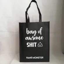 2000 шт./лот, 30x40x10 см, сумка с логотипом на заказ, многоразовые нетканые сумки-тоут с одноцветным логотипом, напечатанным для одежды и обувного магазина с использованием