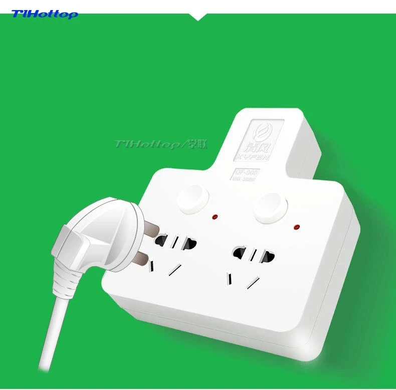 3 in1 белый стены 3Pin AC мощность зарядное устройство Outlet разъем для конвертера, адаптера с выключателем, 1 шт