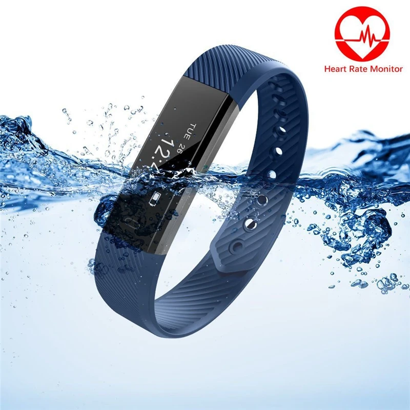 

Smart Band Heart Rate Monitor Bluetooth Wristband Heart Rate Monitor Fitness Tracker Pedometer Bracelet Wristband For Smartphone