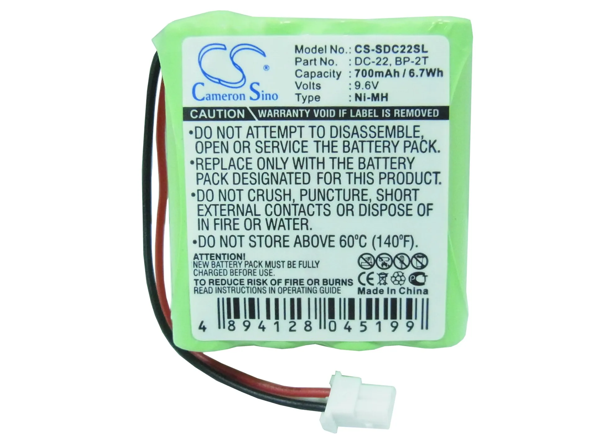 DC-22 батареи Cameron Sino 700mAh для спортивного передатчика 1400NCP 1500NCP 1600NCP 1700NCP 1800NC 1802NC 1803NC