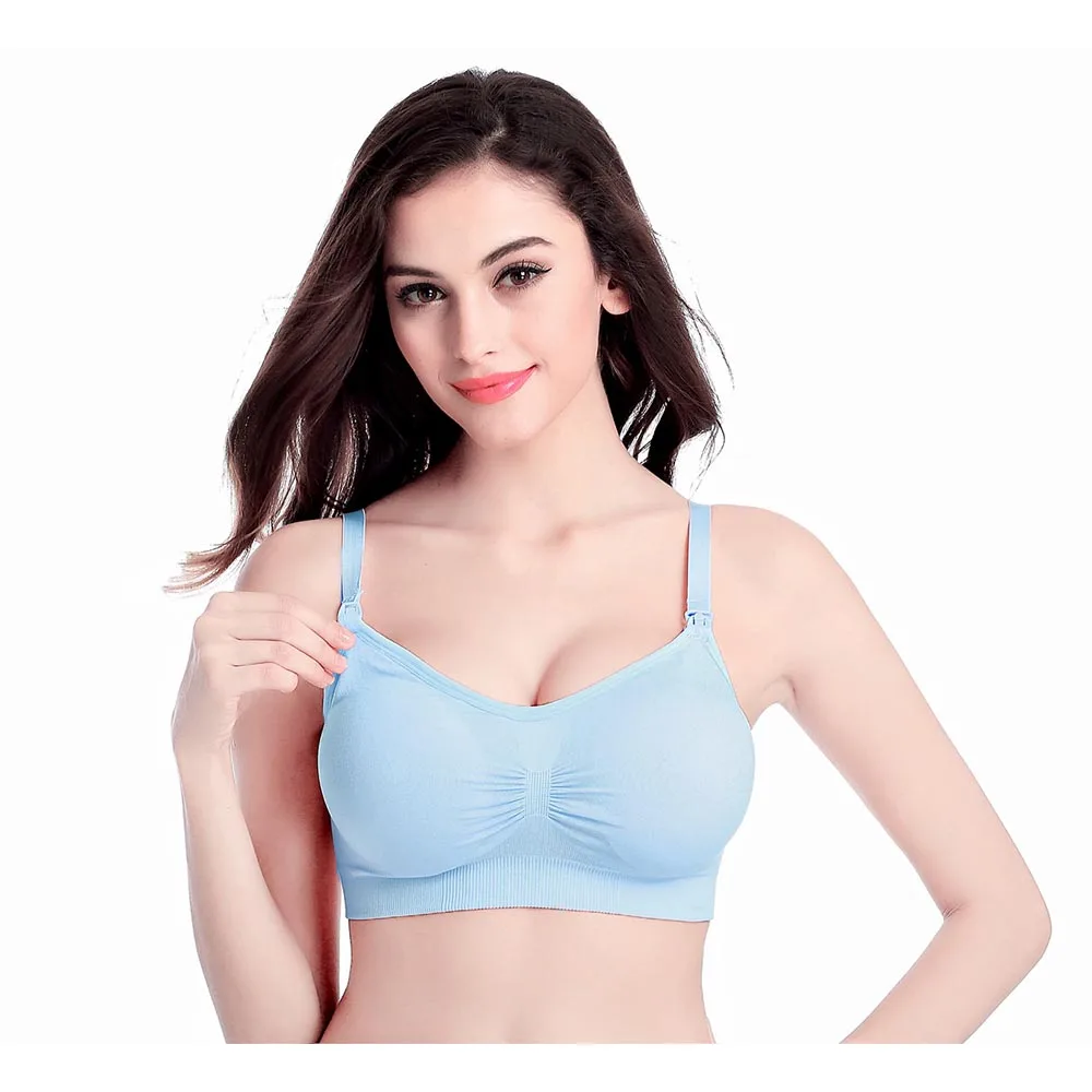 3 pcs/ lot Cotton Padded Maternity Bra Women Nursing Pregnant Breastfeeding Pregnant Mother Clothes Wire Free Sleep Bra