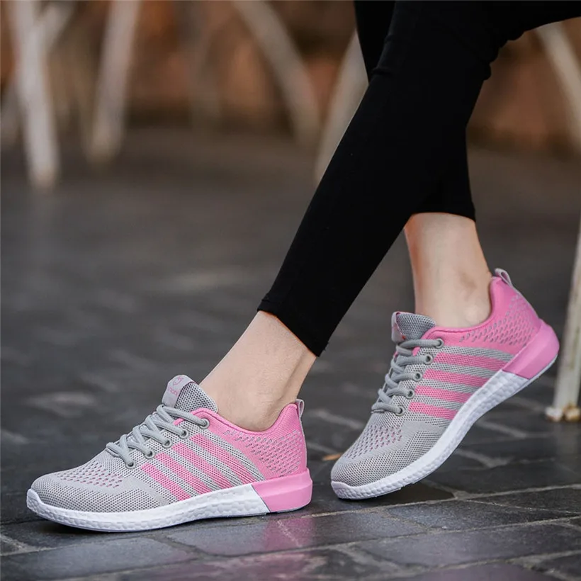 

Running Shoes For Women Lace-up Running Sneakers Breathable Round Toe Women Air mesh Sports Shoes Women's Shoes