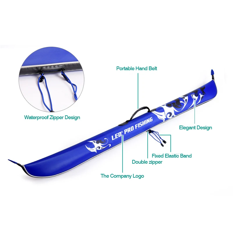 Portable Folding EVA Fishing Rod Bag 120CM Foldable EVA Fishing Pole Storage Carry Bag Fishing Tackle New (8)