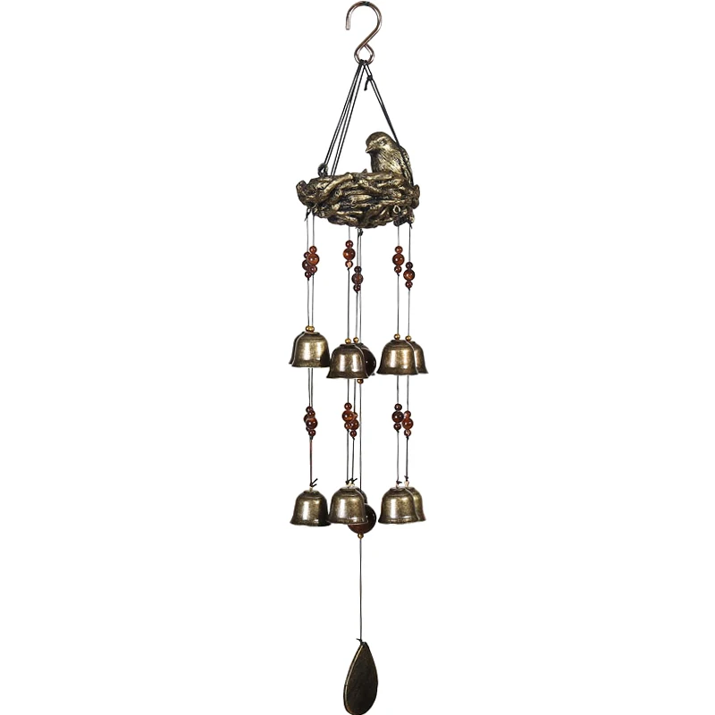 

Birds Nest Wind Chime Bell Window Hanging Garden Ornament Home Decor HYD88