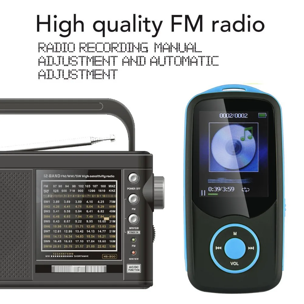 2019 новейшая обновленная версия RUIZU X06 MP3 музыкальный плеер с Bluetooth 16 Гб Поддержка