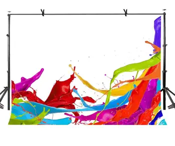 

7x5ft Paint Pigment Backdrop White Shading Paint Abstract Photography Background and Studio Photography Backdrop Props