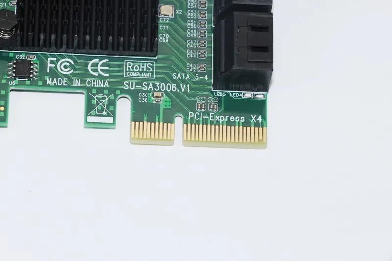 Плата расширения PCI Express с 6 портами SATA 3 0 Гбит/с переходник одного порта до 500 МБ