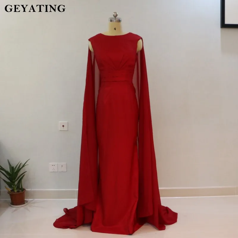 burgundy long evening gown