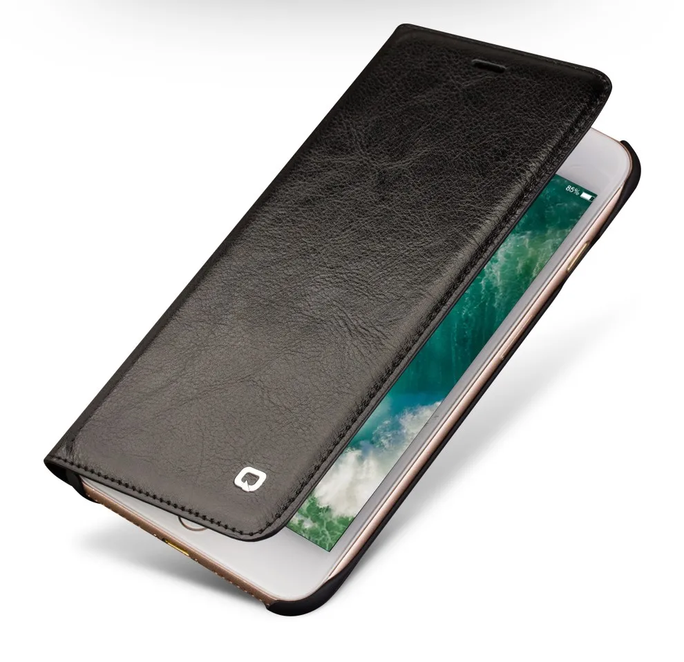 QIALINO пояса из натуральной кожи модные чехол для iPhone 7 ручной работы Роскошные Ultra Slim флип чехол телефона для iPhone plus 4,7/5,5 дюймов