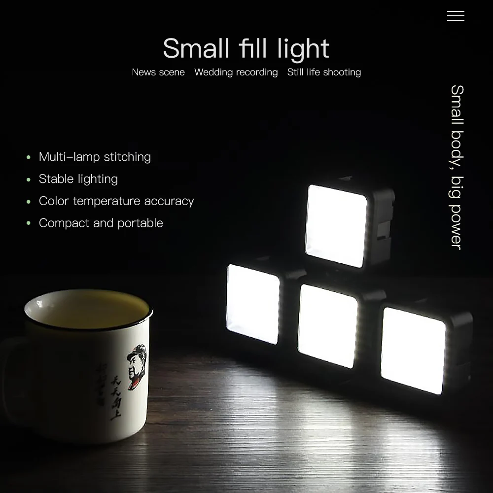 Универсальный карманный светодиодный свет небольшой заполняющий свет 6000 K 5,5 W вспышка для OSMO карманная Спортивная камера/телефон