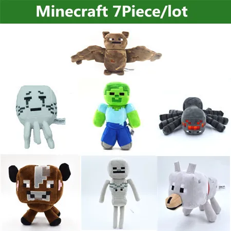 Minecraft Toys Minecraft Game Stuffed Plush Toys Minecraft Skeleton Wolf Steve Cow Ghost Spider Bat Baby Toys Christmas Gifts Minecraft Toys Minecraft Game Stuffed Plush Toys Minecraft Skeleton Wolf Steve Cow Ghost Spider Bat Baby Toys Christmas Gifts