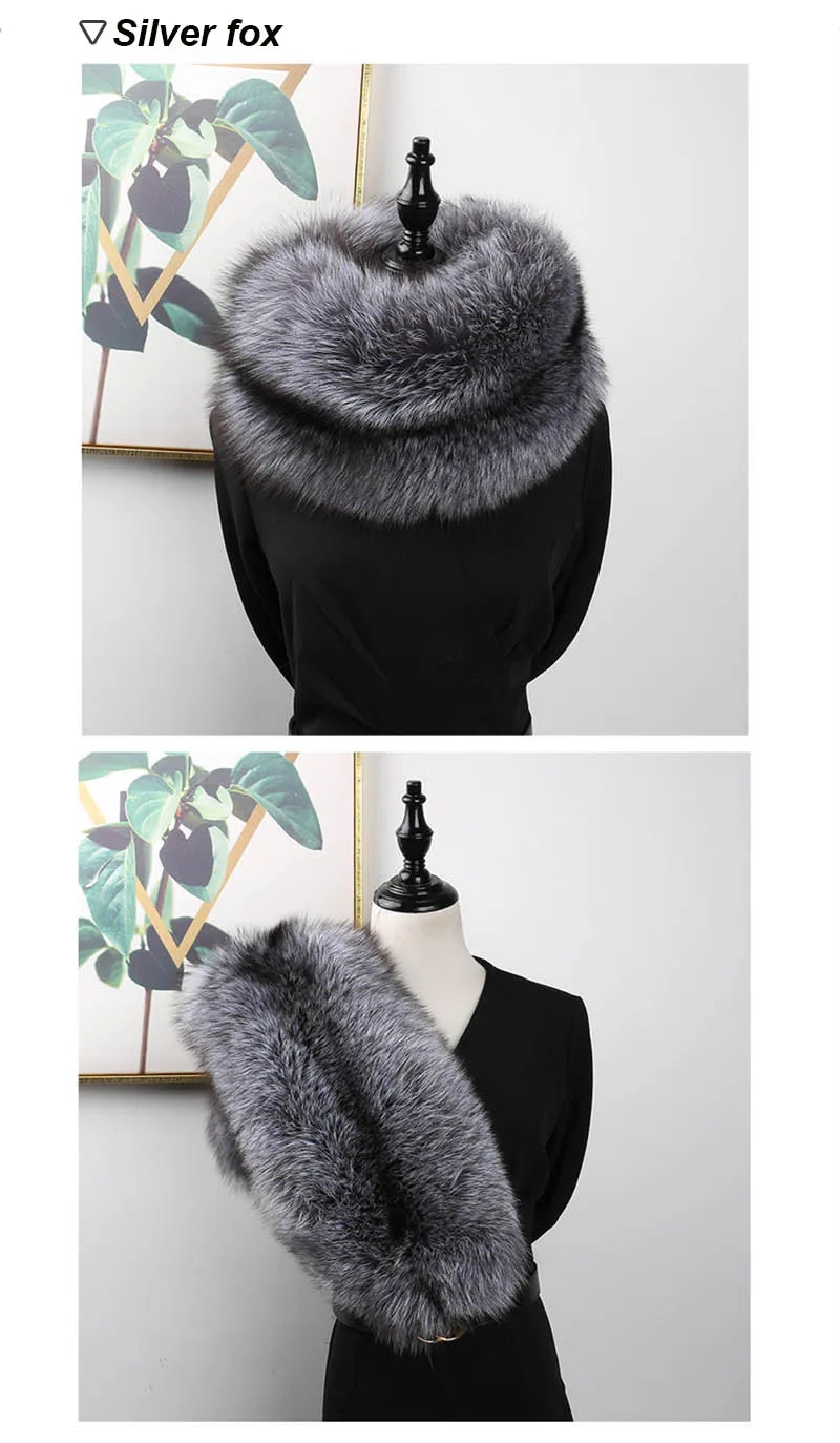 fox fur scarf silver fox 1
