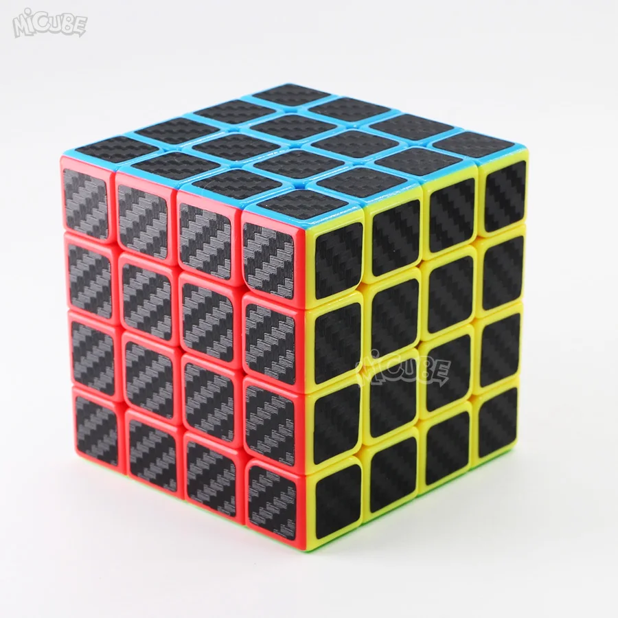 4x4 MoYu Carbon Fiber Ghost Cubo Speed Genuine Magic Cube Game Rubix Rubic Gift 