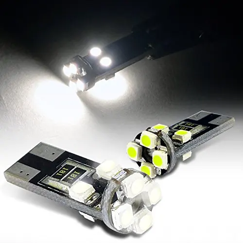 Led's T10 W5W 194 Com 8 Led Super Branco( Esmagadinha) Cambus|t10 w5w|t10 w5w 194super branco |