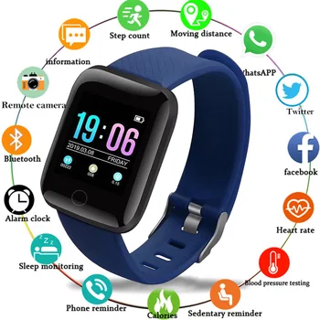 

New Smart Watch Men Women Waterproof Digital Sport Watch Fitness Tracker Heart Rate Blood Pressure Electronic Pedometer Watch