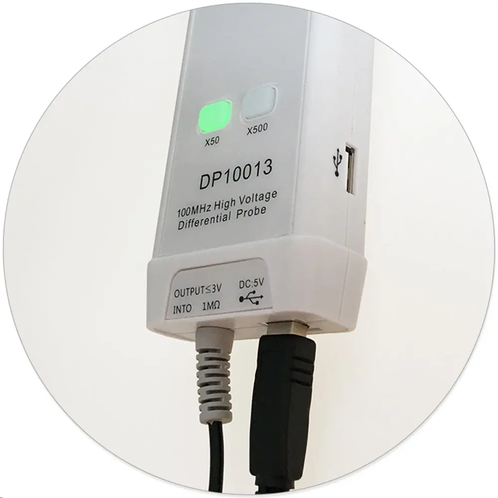 Micsig осциллограф 1300 в 100 МГц высокое напряжение дифференциал зонд DP10013 комплект 3.5ns