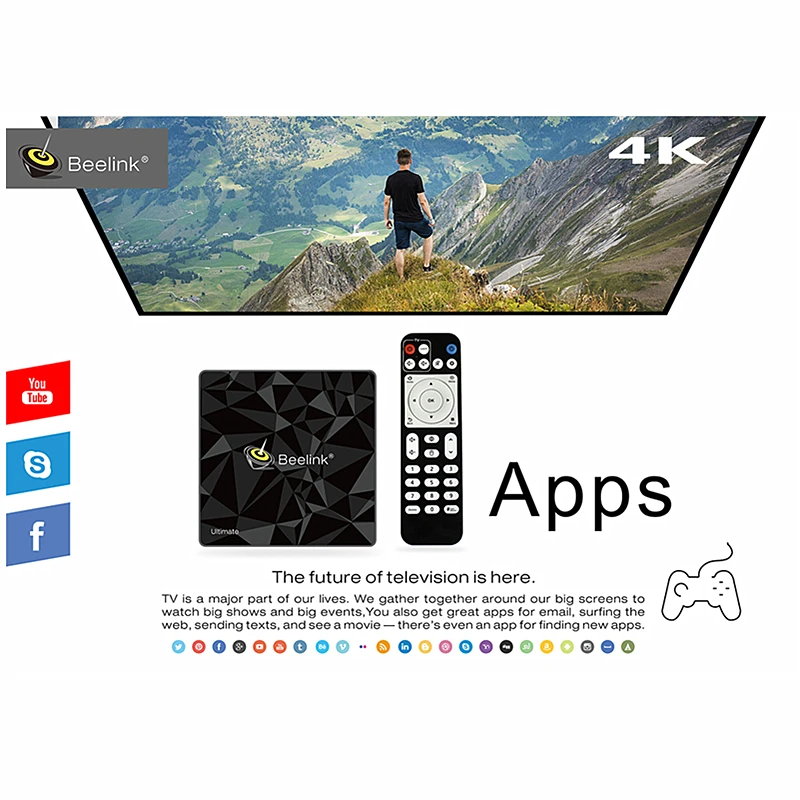 ТВ приставка Beelink GT1 Ultimate Android 7 1 четырехъядерный процессор Amlogic S912 3 ГБ 32 2 4G 5 8G WIFI