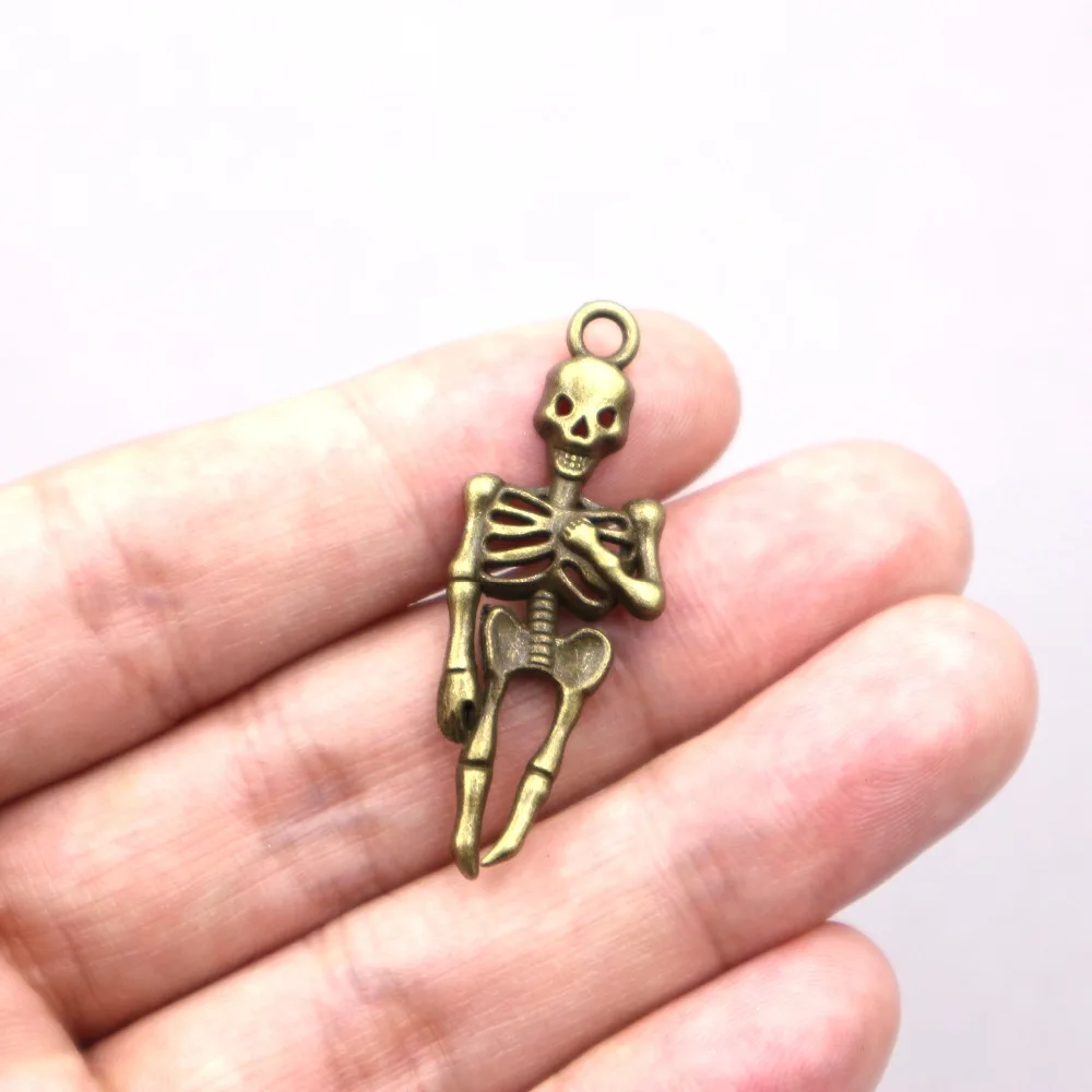

8pcs wholesale zinc alloy charms steampunk skull Charms for DIY Supplies Jewelry Making