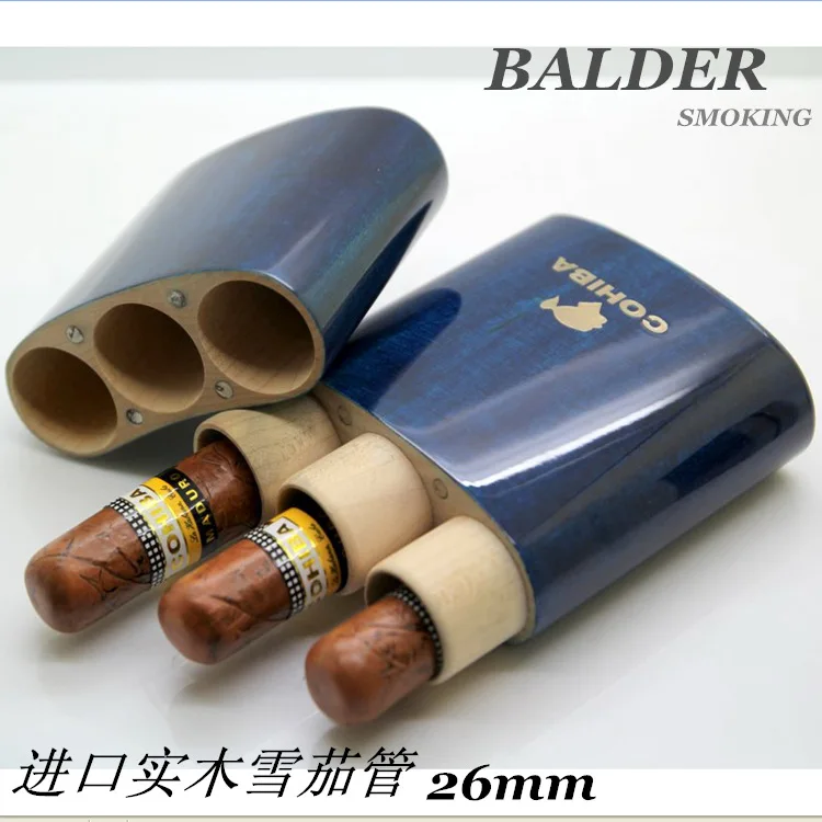 

High quality COHIBA Spanish Cedar wooden piano paint humidors solid wood cigar 3 tube manufacturers HY5306