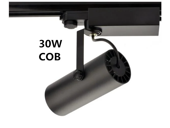 

COB 30W Led Track light aluminum Ceiling Rail Track lighting Spot Rail Spotlights Replace Halogen Lamps AC240V IP20