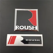 3D металлические аксессуары R ROUSH эмблема знак, наклейка на автомобиль авто боковое крыло багажник хромированные наклейки для ford fiesta mustang V8 GT EcoBost