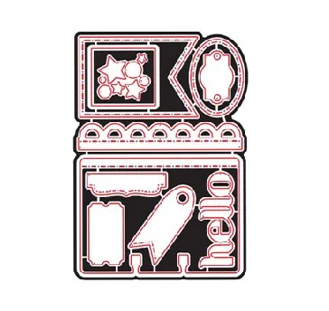 

GJCrafts Pocket Dies Metal Cutting Dies for Scrapbooking New 2019 Banner Crafts Dies Cuts Card Making Album Embossing Paper