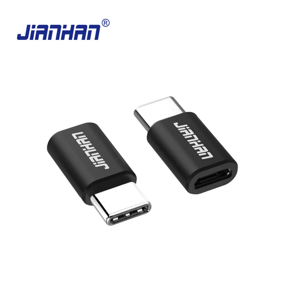Переходник JianHan USB Type C адаптер Micro в зарядный для Huawei P10 LG G6 G5 Xiaomi 4C OnePlus 3T Lumia 950|adapter