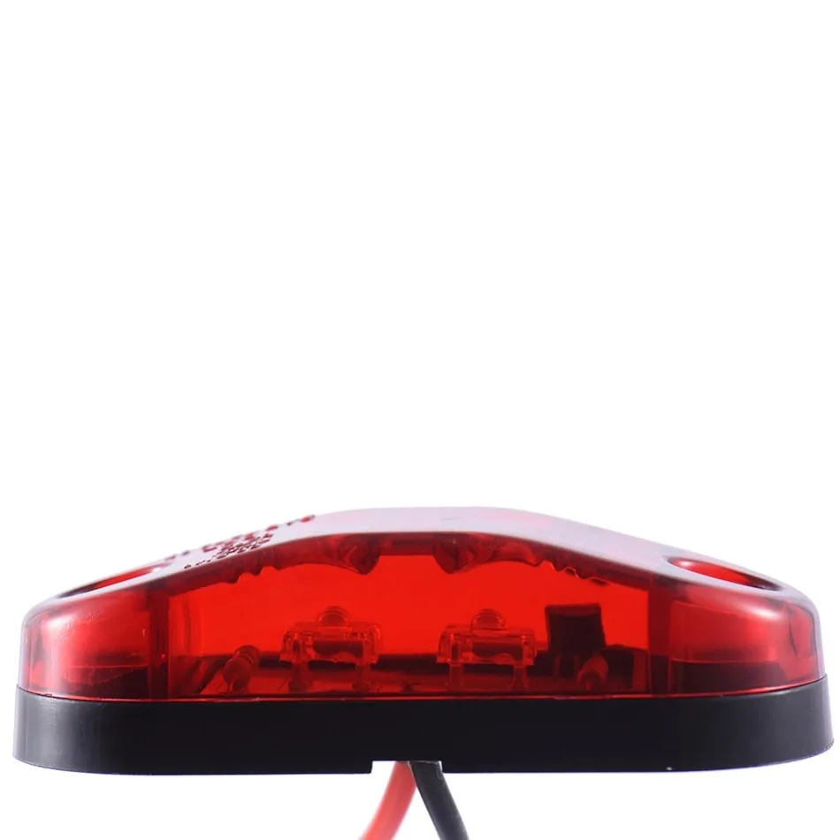 2 шт. Водонепроницаемый ABS Piranha светодиодный стоп-сигнал сигнальная лампа габаритного мигалка светильник 12/24 V; цвета белый, желтый, красный; для автомобиля грузовика прицепа