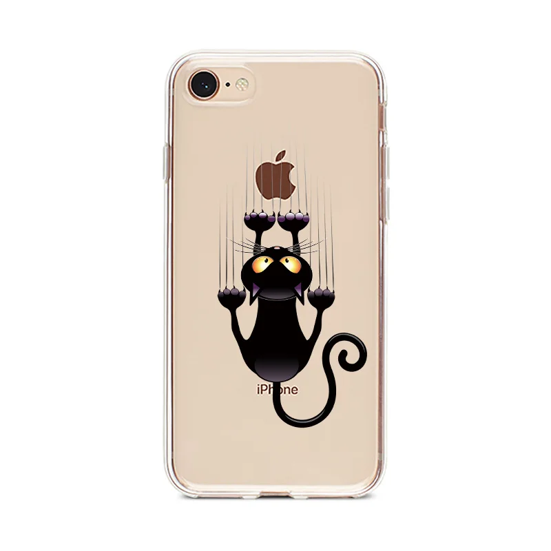 Силиконовые ТПУ чехлы для iPhone 6 6s 7 8 Plus X XR XS максимальный чехол телефона x xr xs