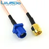 En venta Conector Fakra C adaptador de macho a macho SMA Antena GPS Fakra Cable de extensión RG316 15CM coleta para VW para asiento para Benz para ford Yl13Gnz