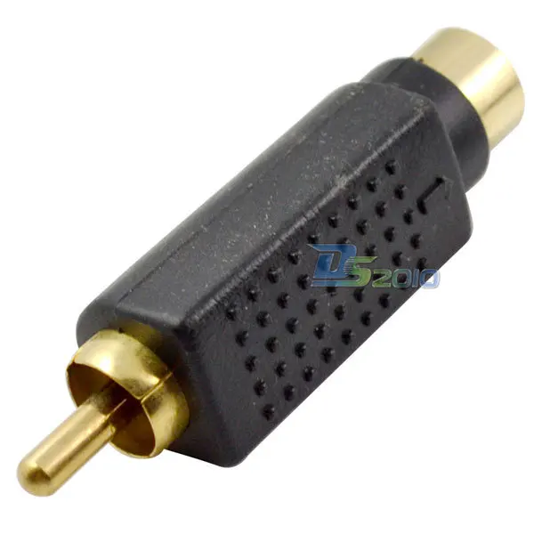 Высокое качество RCA Male Jack Composite To S Video Svideo Female адаптер разъем адаптера|adapter vga|adaptor