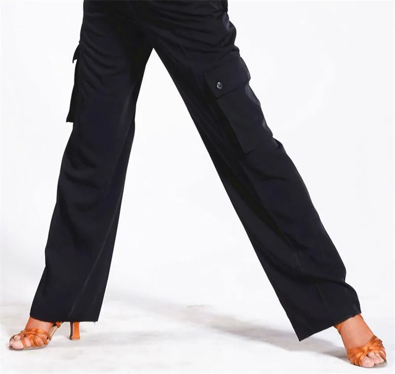 New 2017 Latin Dance Pants For Women Men Black Ballroom Modern Dance