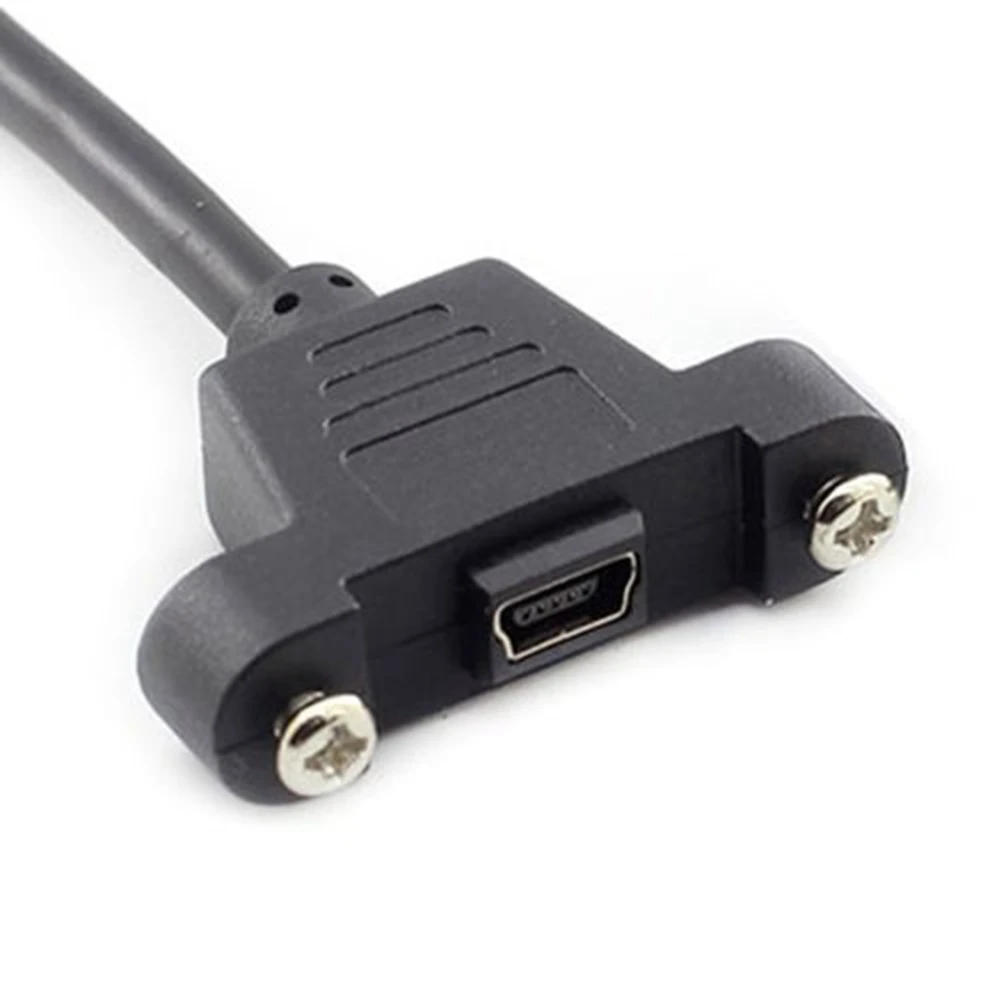 MLLSE крепление на панели, тип Mini USB 5Pin штекер к женскому адаптеру кабель с винтами 50 см CB0509