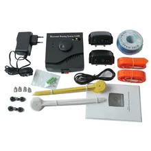 Janpet Перезаряжаемые Водонепроницаемый сдерживатель для домашних животных Системы ТПУ воротник Проводной Электрический забор для 2-х собак