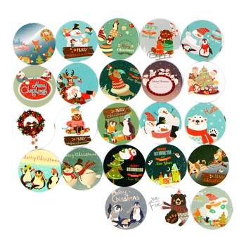 

46Pcs/Pack Christmas Snowman DIY Decorative Dairy Sticker Stationery Office School Sticky Label Packaging Stickers Gift E2069