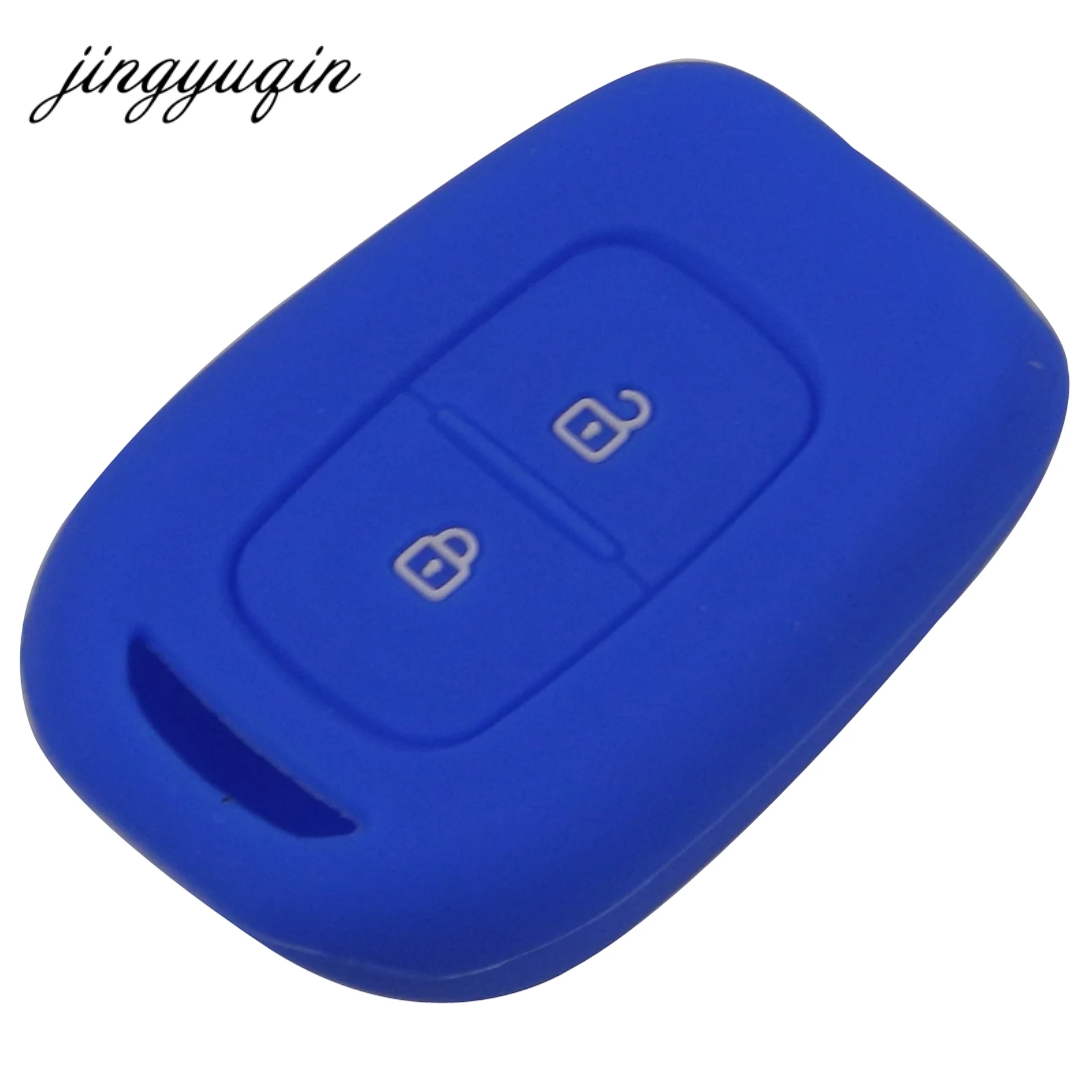 Чехол для ключа jingyuqin силиконовый чехол с 2 кнопками Renault Scenic Master Megane Duster Logan Clio Captur