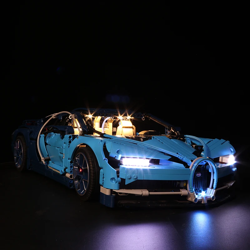 Светодиодный светильник совместим с Lego 42083 20086 Bugatti Chiron technic гоночный автомобиль