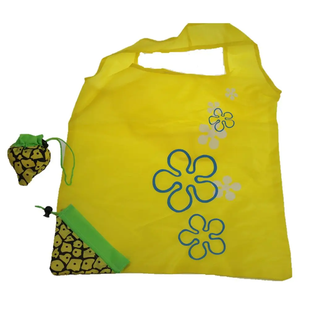 Нейлоновые складные многоразовые сумки для покупок фрукты Экологичная, вместительная сумка для хранения водонепроницаемая