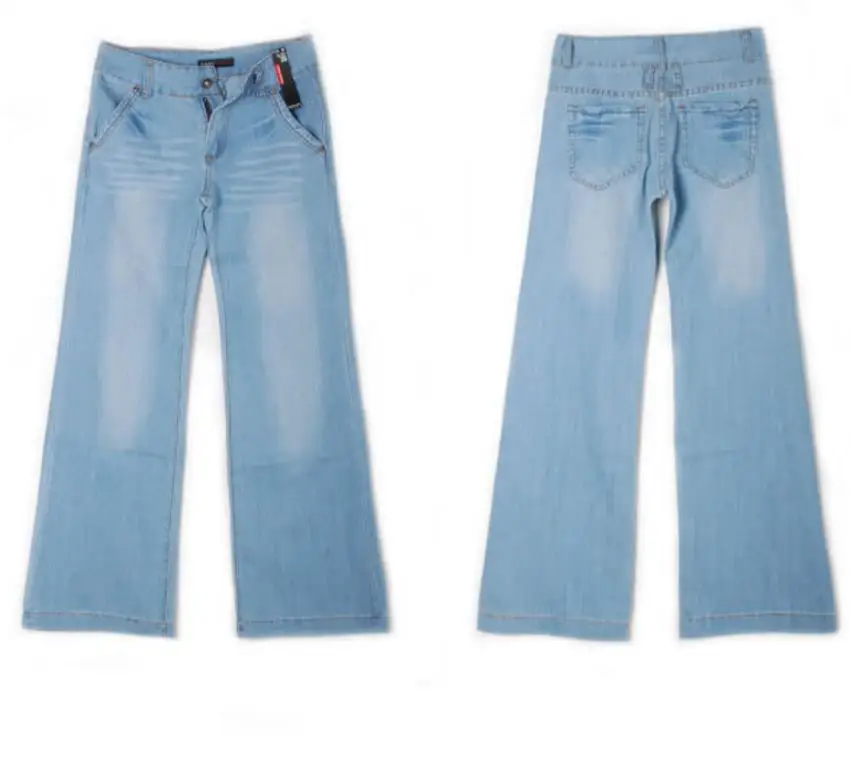 Винтажные широкие брюки джинсы свободные промывают водой высокая талия джинсовые брюки 2018 модные тонкие длинные джинсы для женщин большие