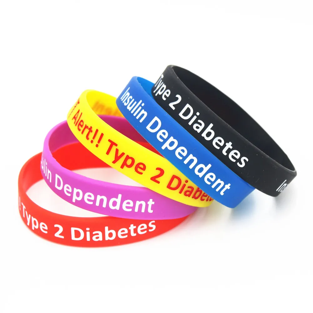 Silicone Diabetic Bracelets Silicone Wristband Armband Silicone