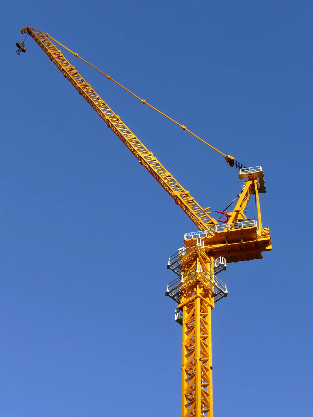 2021 Yagao 1 100 Scale Construction Machinery Yellow Xcmg 180 Luffing Tower Crane Model Collection 360 Swing Movable Arm Model Building Kits Aliexpress