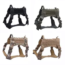 1000D нейлоновый тактический жилет для собак водонепроницаемый армейский Военный полицейский тренировочный охотничий жилет для собак Молл жгут одежда для обслуживания собаки