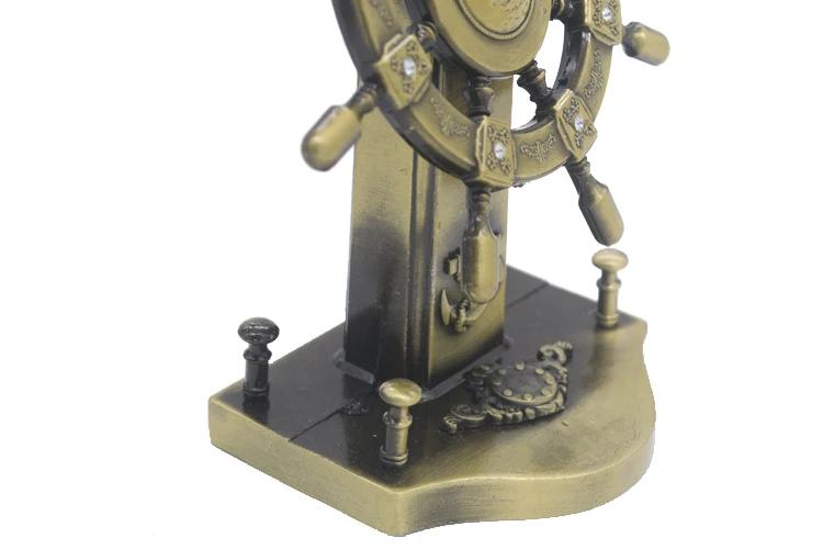 ERMAKOVA металлическая винтажная фигурка рулевого колеса для корабля, модель руля, коллекционный сувенир, украшение для дома и офиса