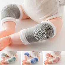 New Child knee Knee Leg Safety Slip Crawling Child Knee Safety Heat Cotton 5 Colours Pure Coloration Protected Crawling W0187