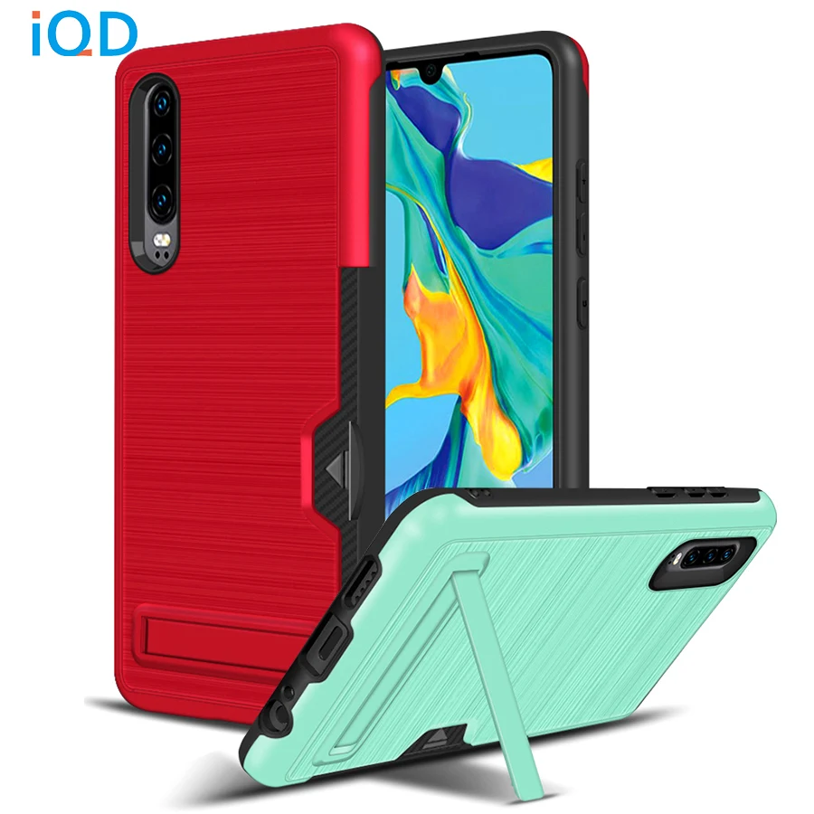 IQD для HuaWei Mate 20 P30 Pro чехол с отделением карт Ультратонкий защитный подставкой